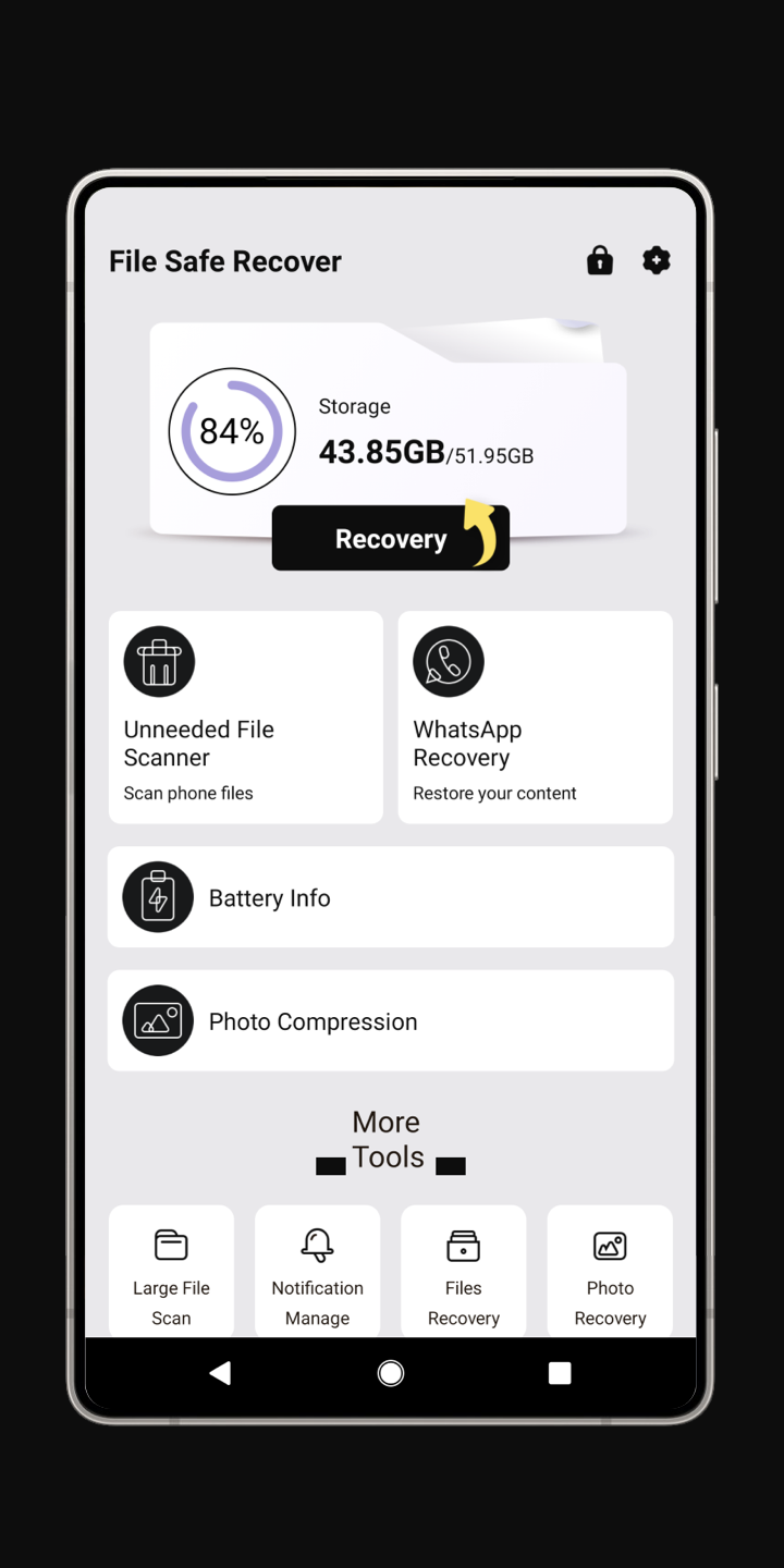 File scanning interface